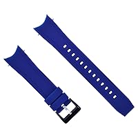 Ewatchparts 23MM ECO-DRIVE BAND COMPATIBLE WITH CITIZEN B741-S066450 E168-S070830 E168-S070830 BLUE TQ