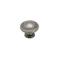 Amerock | Cabinet Knob | Weathered Nickel | 1-5/16 inch (33 mm) Diameter | Inspirations | 1 Pack | Drawer Knob | Cabinet Hardware
