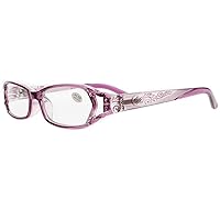 Stylish Designed Womens Purple Red Rhinestone Reading Glasses New +100~600