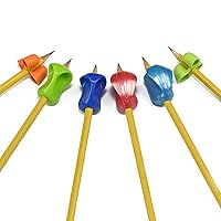 The Pencil Grip Early Childhood Set of 6, Writing Aid Set for Righties and Lefties, Assorted Colors - ECG-006