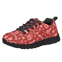 Children's Christmas Shoes Boys and Girls Sports Running Shoes Light Comfortable Tennis Shoes Winter Outdoor Walking Shoes (Little/Big Kid)