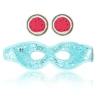 Gel Eye Mask Ice Pack Eye Masks and Cooling Eye Pads and Under Eye Patches,Eye Hot Cold Treatment Pack for Redness,Pain Relief and Eye Relax