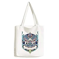 China Chinese Dragon Head Traditional Pattern Tote Canvas Bag Shopping Satchel Casual Handbag