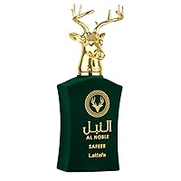 Lattafa Al Noble Safeer Eau de Parfum Spray for Unisex, 3.4 Ounce Lattafa Al Noble Safeer Eau de Parfum Spray for Unisex, 3.4 Ounce