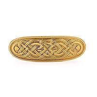 Kkjoy Celtic Knot Hair Barrettes Large Hand Crafted Hair Clips Retro Vintage Metal French Hairpins Viking Hair Accessory Ultra Light Hair Barrettes for Women Girls Jewelry Accessory