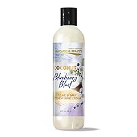 Coconut Blueberry Blast Leave-In Daily Conditioning Cream for Hair Softening, Detangling, Damage Repairing and Breakage Prevention 8 Fl. Oz. 240 ml.