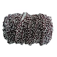 5 Feet Long gem Garnet 2mm rondelle Shape Smooth Cut Beads Wire Wrapped Sterling Silver Plated Cluster Rosary Chain for Jewelry Making/DIY Jewelry Crafts CHIK-ROS-CH-55886