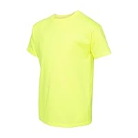 Hanes EcoSmart™ Youth Short Sleeve T-Shirt XS Safety Green