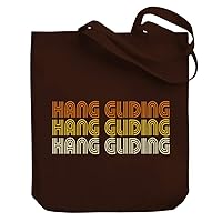 Hang Gliding RETRO COLOR Canvas Tote Bag 10.5