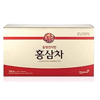 Dongwon Korean Red Ginseng Tisane (3g x 100ea) Packets, Hongsam Tizen, Tea Herbal Made in Korea 6 years roots
