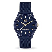 ICE Solar Power Navy Gold Mesh - Women's Wristwatch with Silicon Strap