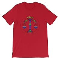 Astrology Apparel Libra Zodiac T-Shirt Red