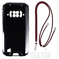Doogee S96 Pro Case + Universal Mobile Phone Lanyards, Neck/Crossbody Soft Strap Silicone TPU Cover Bumper Shell for Doogee S96 GT (6.22”)