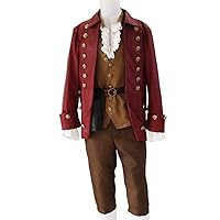 Mordarli Beauty and The Beast Gaston Costume Men's Performance Uniform Hallowee Cosplay