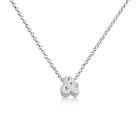 Ampersand Symbol & - Your Personalized Serif Font Pendant Necklace Thin 1mm Chain