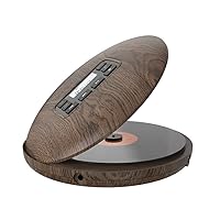 Retro and Elegant CD Player Portable HiFi Sound Effect Wood Grain CD Player -Thin Multi-Sound Effect CD Player