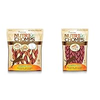 NutriChomps Dog Chews, Easy to Digest Rawhide-Free Dog Treats | Healthy Chicken and Peanut Butter Braids