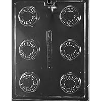 Happy Birthday Chocolate Cookie Mold - M226 - Includes Melting & Chocolate Molding Instructions