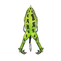 LUNKERHUNT - Frog Bait for Bass Fishing | Soft Hollow Body Weedless Frog for Bass Fishing and Trout | Weedless Realistic Bait Frog Lure, Freshwater with Sharp Hooks Lures and Double Propellers Feet