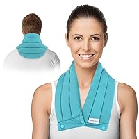 Neck Shoulder Ice Pack Wrap for Pain Relief, 2 Hours Long Lasting Flexible Cold Pack for Cervical Spine Pain, Swelling, Bruises, Sprain, Neck Surgery, Neck Injuries