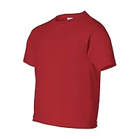 Gildan Youth Ultra Cotton 6 oz T-Shirt - Cardinal RED - XS - (Style # G200B - Original Label)