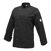 Mercer Culinary Genesis Women's Chef Jack with Traditional Buttons, White, Large