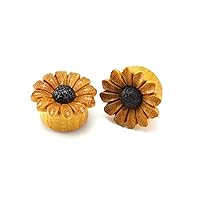 WildKlass Jewelry Sunflower Daisy Flower Organic Plug