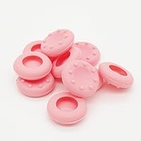 10 x Analog Controller Thumb Stick Grip Thumbstick Joystick Cap Cover for PS4 PS3 for Xbox 360 Xbox One (Pink)