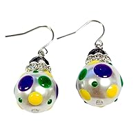 Color Earrings for Women - Polka Dots Handmade Jewelry For Women - Dangle Earrings for Women - Jewelry Gifts for Women