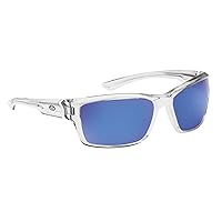 Flying Fisherman Fluke Jr Polarized Sunglasses with AcuTint UV Blocker for  Fishing and Outdoor Sports, Black/Smoke-Blue Mirror, Small, (7892BSB)