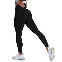 Yoga Leggings for Women Scrunch Butt Lifting Seamless Workout Leggings High Waisted Tummy Control Gym Running Pants