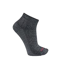 Carhartt Women's Force Grid Midweight Synthetic-Merino Wool Blend Quarter Sock