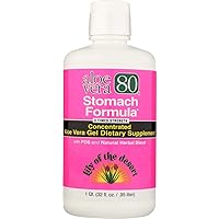 Lily Of The Desert Aloe Herbal Stomach Formula with Antioxidants to Balance Stomach Acidity Naturally, Fresh Mint Flavor, Natural Support for Digestive Health, 32 Fl. Oz.