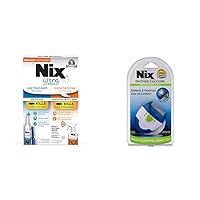 Nix Lice Removal Kit with Hair Solution, Comb & Home Spray + Electronic Lice Comb with LED Detection Light