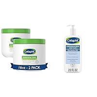 Cetaphil Body Moisturizer, Hydrating Moisturizing Cream for Dry to Very Dry & Body Wash, NEW Moisturizing Relief Body Wash for Sensitive Skin