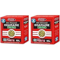 Seapoint Farms Edamame Dry Roasted Lightly Salted, 8 - 0.79 oz Snack Packs (6.35 oz Net Wt.) - Pack of 2