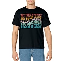 Try Your Hardest Do Your Best Teacher Testing Day T-Shirt