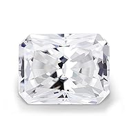Loose Moissanite 2 Carat, Colorless Diamond, VVS1 Clarity, Radiant Cut Brilliant Gemstone for Making Engagement/Wedding/Rings/Jewelry/Pendant/Earrings/Necklaces Handmade Moissanite