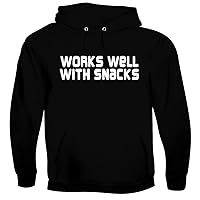 Works Well With Snacks - Men's Soft & Comfortable Pullover Hoodie