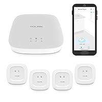 Smart Home Starter Kit: Hub & Water Leak Sensor 4-Pack, SMS/Text, Email & Push Notifications, LoRa Up to 1/4 Mile Open-Air Range, w/Alexa, IFTTT, Home Assistant