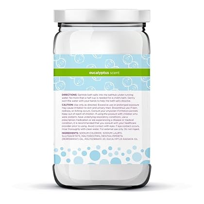 Kids Bath Salts by The Makers of Boogie Wipes, Boogie Fizzies, Calming Bath Salts, Naturally Derived, Made with Natural Essential Oils, Eucalyptus, 15 oz, Pack of 1
