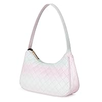 LOVEVOOK Shoulder Bag for Women, Small Purses Croc Pattern Clutch Purse Vegan Leather Little Purse Cute Mini Handbag