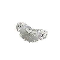 Brooch Pins Hand-made Silver Hetian Jade Butterfly Christmas Valentine