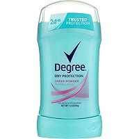Degree Invisible Solid 1.6oz (45g) Deodorant & Anti-perspirant for Women, Sheer Powder (Pack of 6)