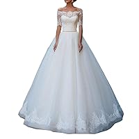 Sweetheart Bridal Ball Gown Plus Size Lace Beach Wedding Dresses for Women Bride with Jacket Train
