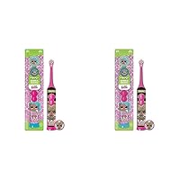 FIREFLY Clean N' Protect, L.O.L. Surprise! Toothbrush with hygienic Character Cover, Soft Bristles, Anti-Slip Grip Handle, Battery Included, Ages 3+, 1 Count (Pack of 2)