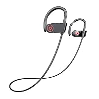Bluetooth Headphones,Wireless Earbuds IPX7 Waterproof Sports Earphones with Mic HD Stereo Sweatproof in-Ear Earbuds Gym Running Workout 8 Hour Battery Noise Cancelling Headsets