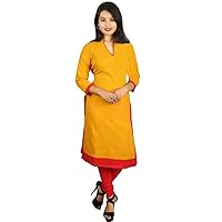 Women's Long Dress Tunic Wedding Wear Casual Frock Suit Yellow Color Maxi Dress Plus Size
