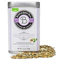 Organic Lactation Tea - Our Lady of La Leche Breastfeeding Supplement & Lactation Supplement to Boost Supply of Mother's Milk with Organic Herbs, 30 Servings, 4.5 oz