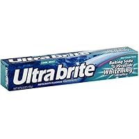 Ultra brite Baking Soda & Peroxide Whitening Toothpaste, Cool Mint 6 oz (Pack of 10)